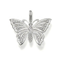 Lovely Butterfly 925 Silver Pendants Necklace Jewelry with AAA CZ
